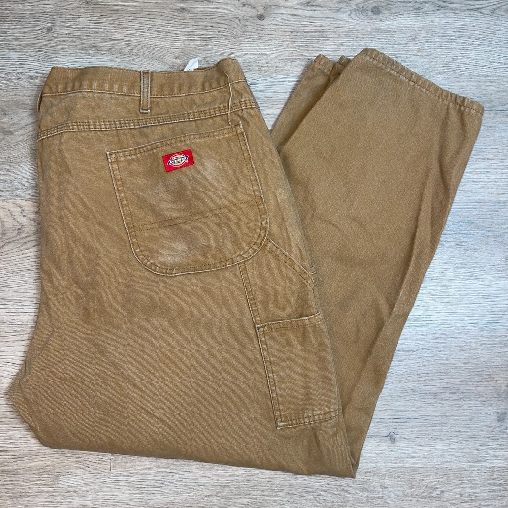 Vintage Dickies Mens 44x30 Duck Canvas Carpenter Pants Duck Brown Workwear